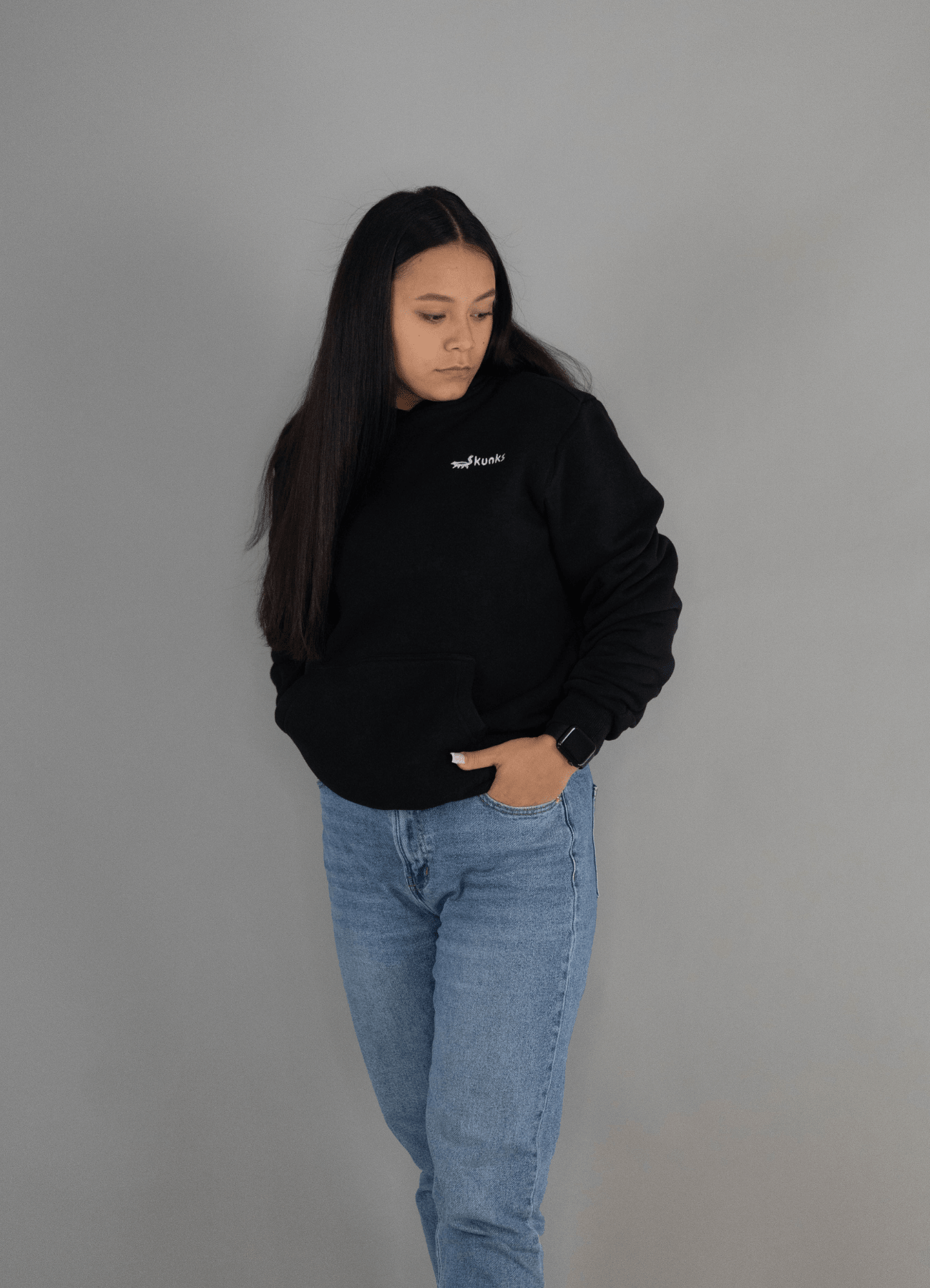 Schwarz Skunks Hoodie - Damen - Skunks
