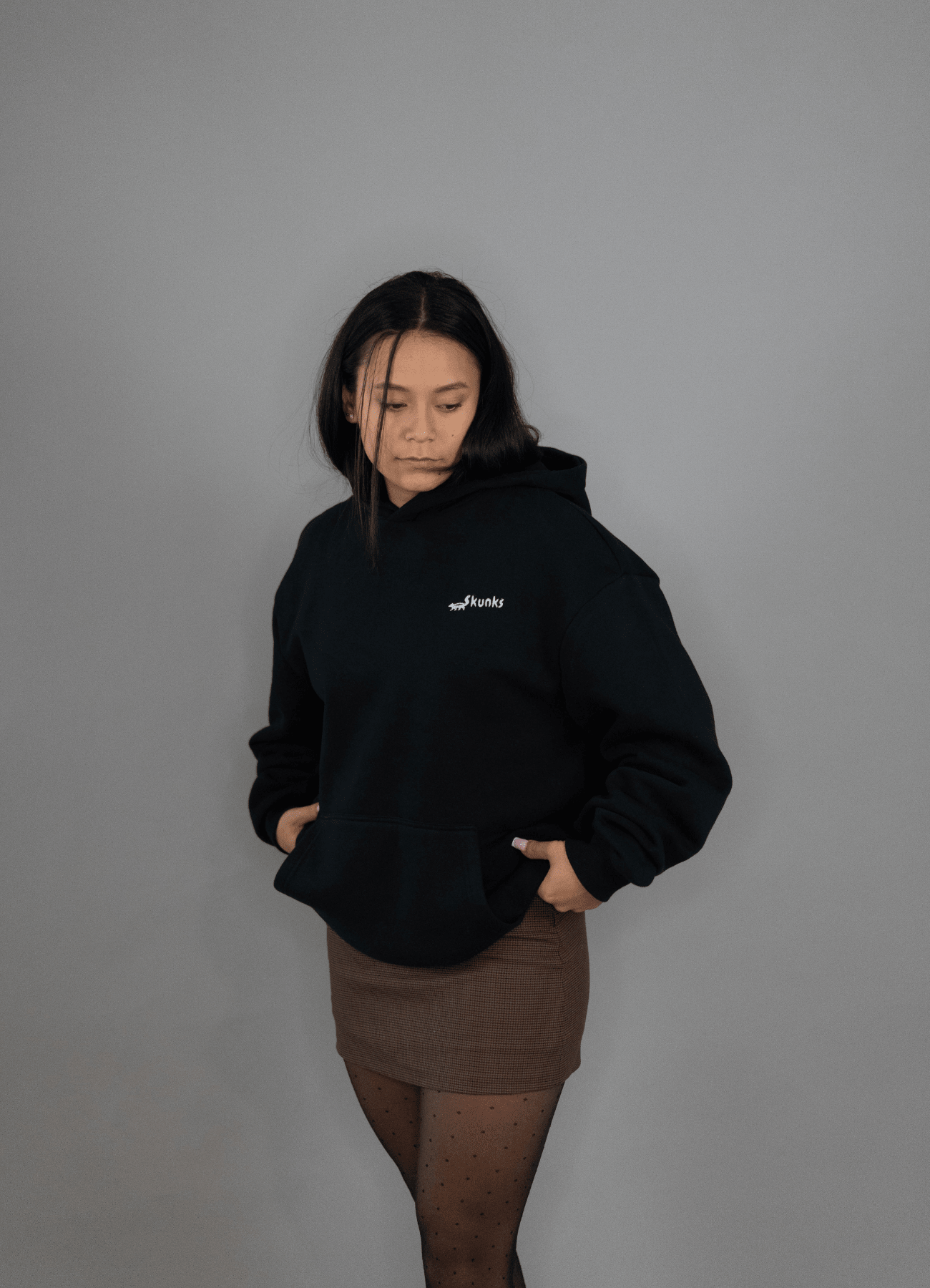 Schwarz Skunks Hoodie - Damen - Skunks