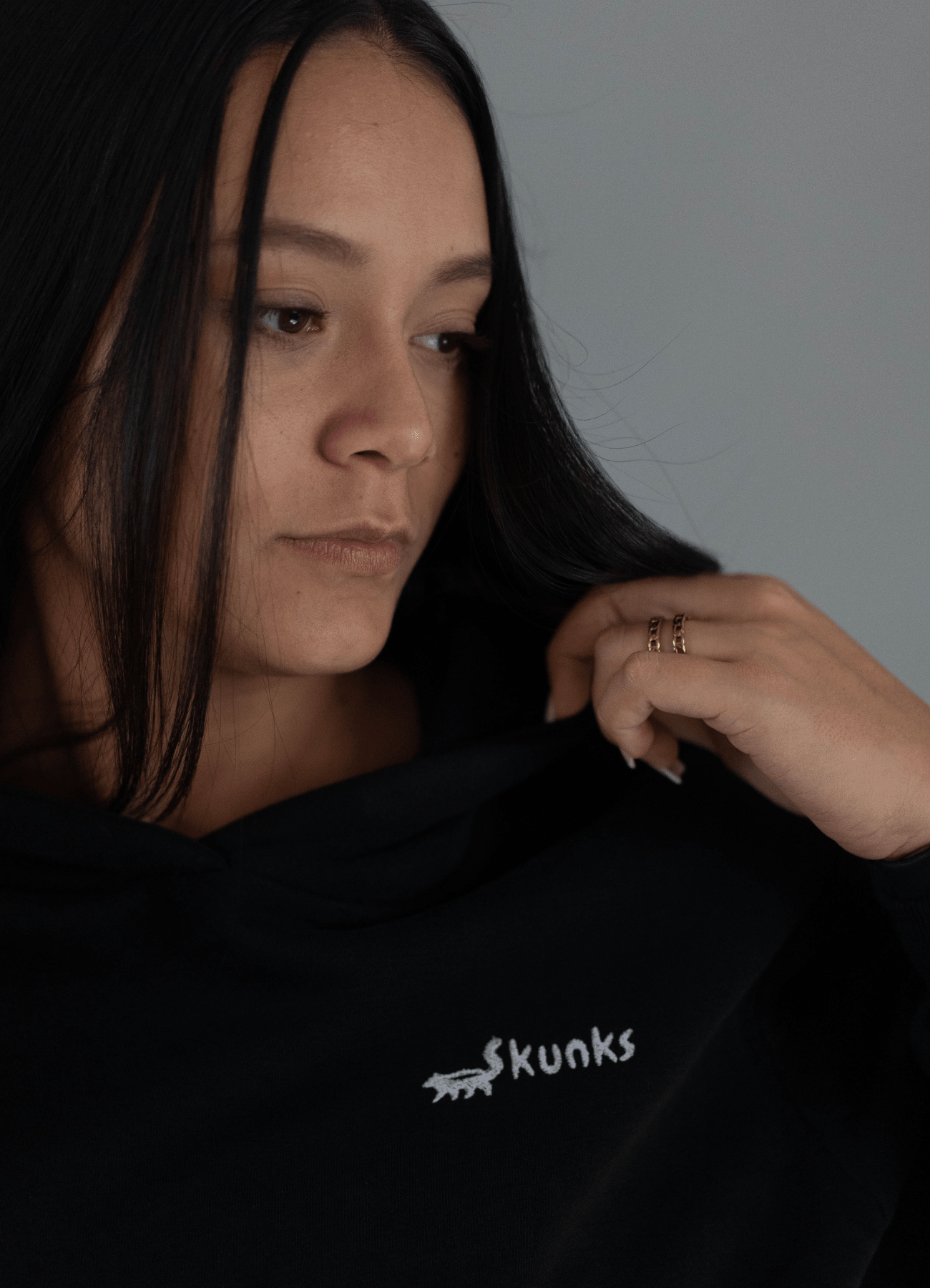 Schwarz Skunks Hoodie - Damen - Skunks