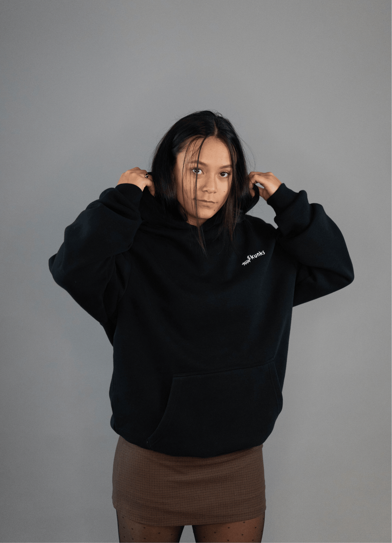 Schwarz Skunks Hoodie - Damen - Skunks