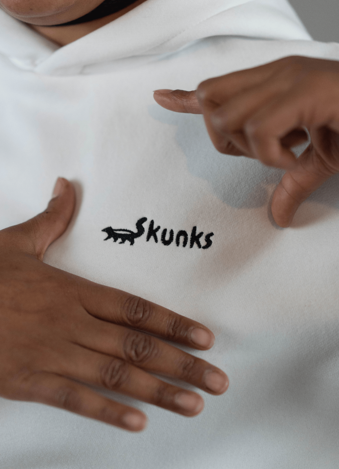 Weiß Skunks Hoodie - Damen - Skunks