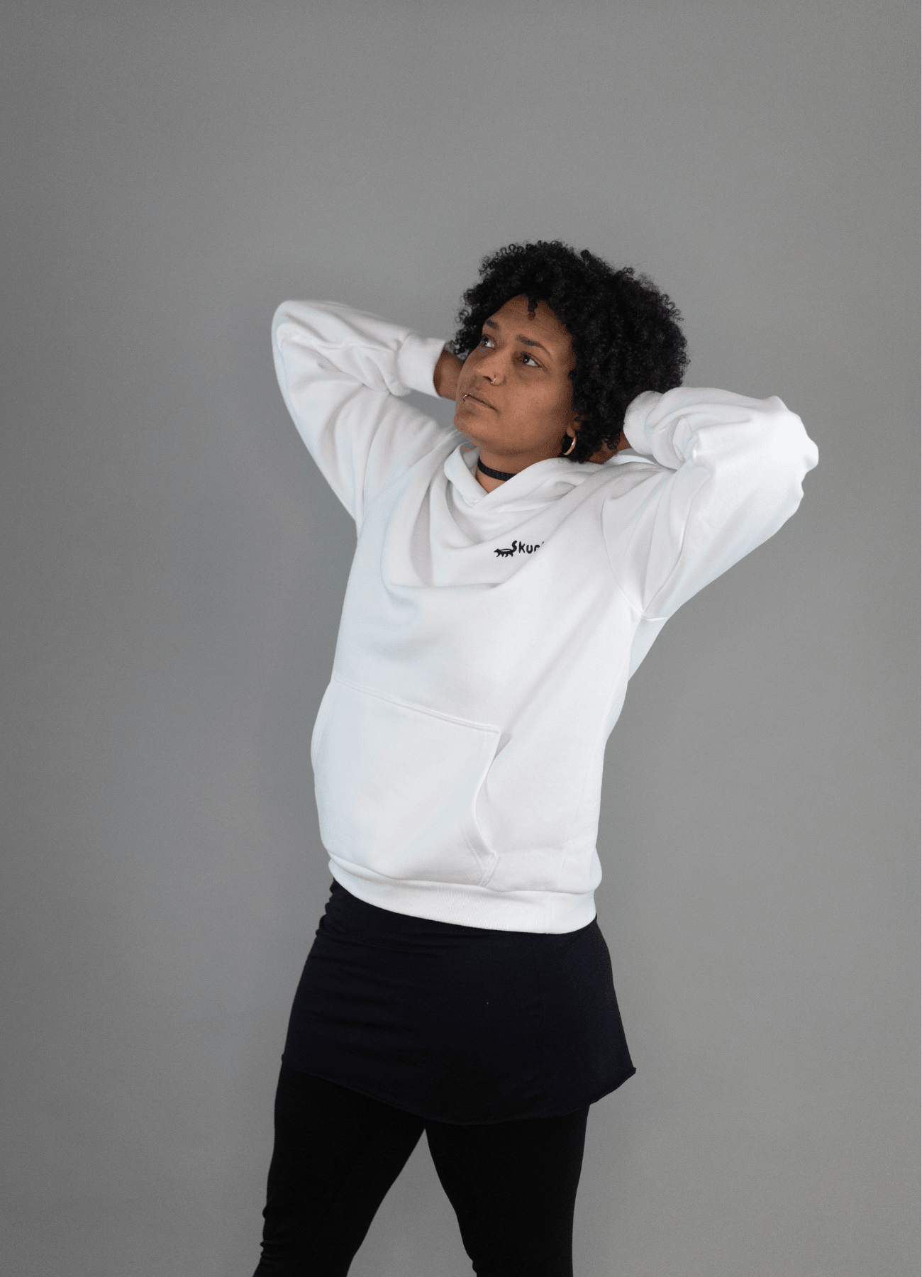 Weiß Skunks Hoodie - Damen - Skunks