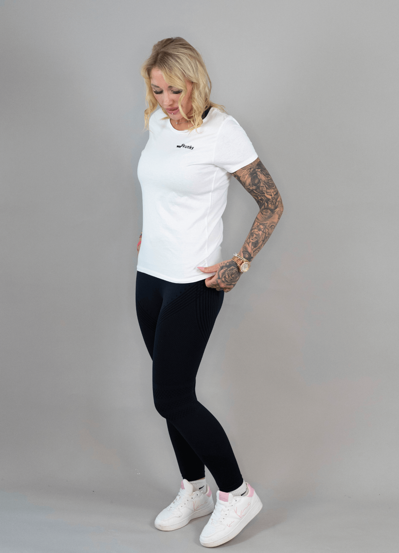 Weiß Skunks Shirt - Damen - Skunks